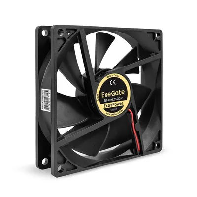 Вентилятор ExeGate EX299885RUS, 92×92×25 мм, 12В, 2500RPM, 2-Ball