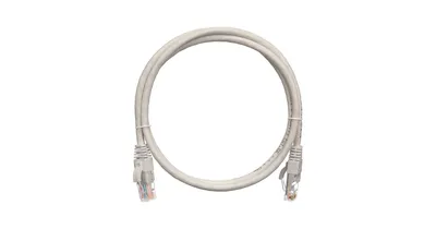 Патч-корд NIKOMAX NMC-PC4UD55B-020-C-GY, U/UTP, кат.5е, 2×RJ45, LSZH, серый, 2 м