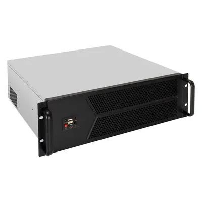 Exegate EX298414RUS Серверный корпус ExeGate Pro 3U450-12 <RM 19", высота 3U, глубина 450, БП 2U-1080ADS, 2*USB>