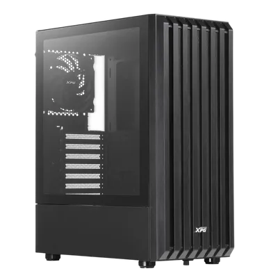 Корпус XPG VALOR STORM BLACK (VALORSTORMMTWOF-BKCWW), Midi-Tower, ATX, закалённое стекло