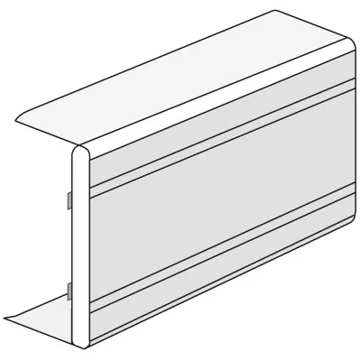 Тройник DKC 01758 NTAN 120x40, In-liner Classic, IP40, белый