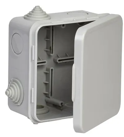Коробка распаячная IEK UKO31-100-100-050-K03-54G, 100×100×50мм, IP54