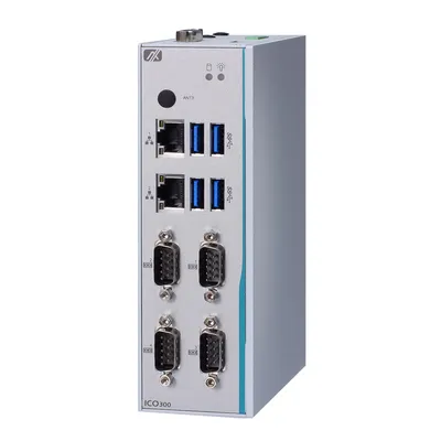 Встраиваемый компьютер Axiomtek ICO300-83B, Celeron N4200, DIN-рейка, 4×COM