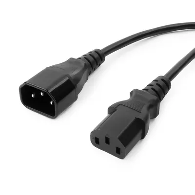 Кабель питания Электрическая мануфактура PC-C14-C13-10A-0.6, C14/C13, 10 А, 0,6 м