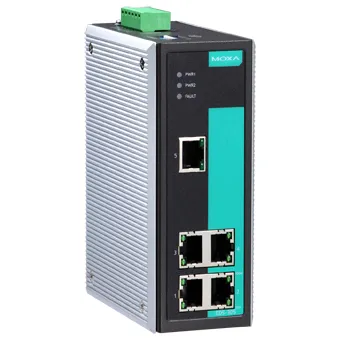 Коммутатор MOXA EDS-305-T, 5×10/100BaseTX, L2, DIN-рейка, -40…75 °C