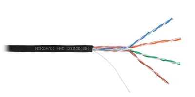 Кабель NIKOMAX NMC 2100B-BK, U/UTP кат.5E, 4 пары 24AWG, PE, 305 м, черный