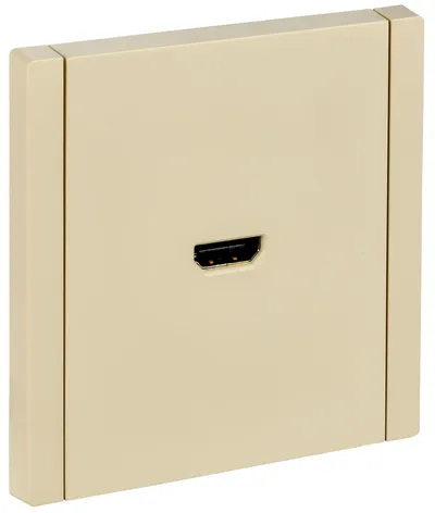 Розетка HDMI IEK FORTE&PIANO FP-H10-K10, 1 пост, IP20, ваниль