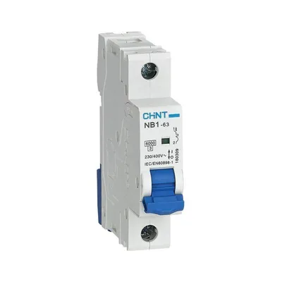 Автомат CHINT NB1-63, 1P, 25А, 6кА, х-ка B