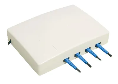 Розетка оптическая SNR SNR-FDB-04C, 1 линейный ввод, 4 абонентских вывода, SC/LC Duplex, АБС