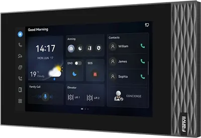 Видеодомофон Fanvil i554W, 7" сенсорный экран, 1024×600, Wi-Fi, PoE