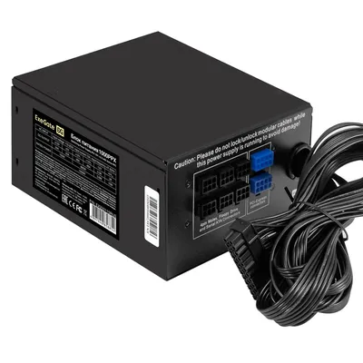 Блок питания 1000W ExeGate 1000PPX (ATX, APFC+Dual Forward, КПД 85% (80 PLUS Bronze), 14cm silent fan, flat cables 24pin, 2x(4+4)pin, 6xPCI-E, 8xSATA, 4xIDE, Cable Management, black, кабель 220V в комплекте 1,2м, RTL)