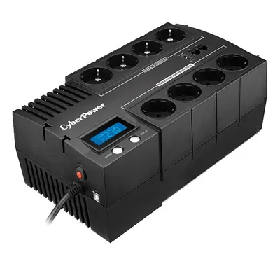 ИБП CyberPower BR1200ELCD, линейно-интерактивный, 1200 ВА/720 Вт, 8×Schuko