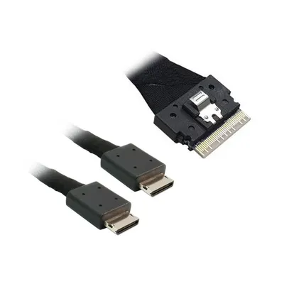 Кабель ACD P5052DR10990-1, Slimline SASx8 (SFF8654) — 2x OCuLink x4 (SFF8611), 1 м