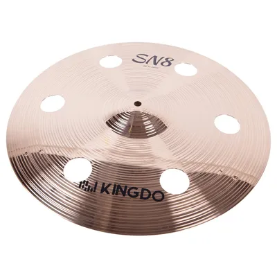 Тарелка крэш KINGDO 18" SN8 O-ZONE CRASH, сплав B8, с отверстиями