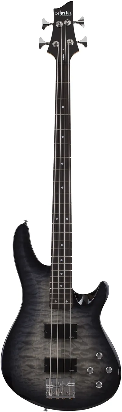 Бас-гитара SCHECTER C-4 PLUS CB, 4 струны, липа/стеганый клен, 24 лада