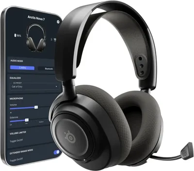 Гарнитура SteelSeries Arctis Nova 7 Wireless Gen 2, Bluetooth 5.0, RF, 54 ч