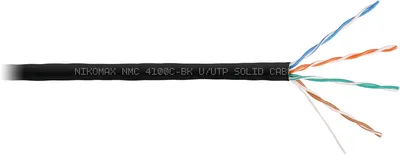 Кабель NIKOMAX NMC 4100C-BK, U/UTP кат.5e, 4х2х0.51, LSZH нг(А)-HF, 305 м