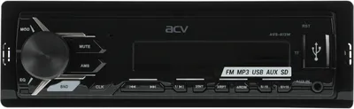 Автомагнитола ACV AVS-812W, 1 DIN, 4×50 Вт, USB Type-A, AUX, FM, SD
