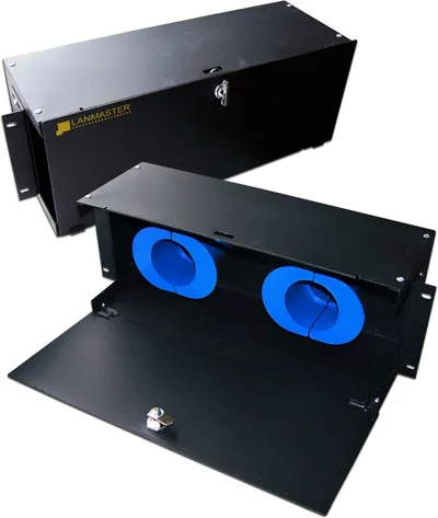 Кабельный органайзер Lanmaster LAN-ORG/FO-4U, 19", 4U, для оптического кабеля