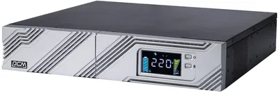 ИБП Powercom SRT-2000A LCD, линейно-интерактивный, 2000 ВА/1800 Вт, Rack/Tower, 9 розеток IEC