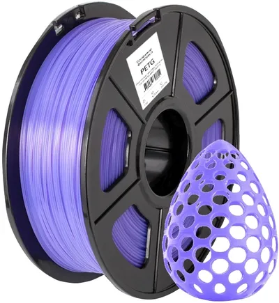 Пластик для 3D-печати Cactus CS-3D-PETG-1KG-T-PURPLE, PETG, 1.75 мм, 1 кг, прозрачный фиолетовый