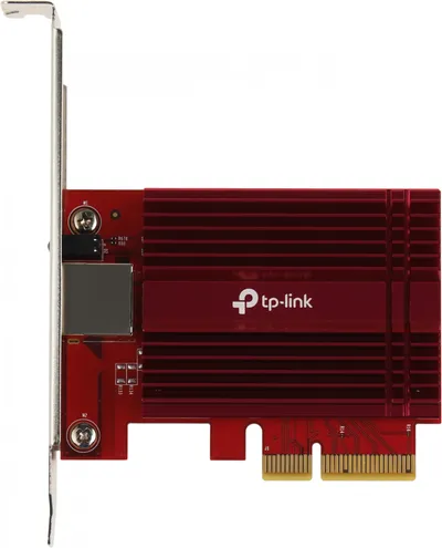 Сетевой адаптер TP-Link TX401, 10 Гбит/с, PCIe 3.0 x4, 1×RJ-45, 10GBase-T