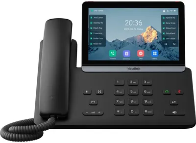 IP-телефон Yealink SIP-T87W, 7" экран, Wi-Fi, Bluetooth 5.0, PoE, 2×GigE