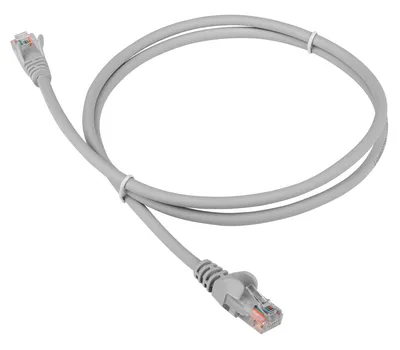Патч-корд LANMASTER LAN-PC45/U5E-20-GY, U/UTP кат.5E, RJ-45–RJ-45, 20 м, LSZH, серый