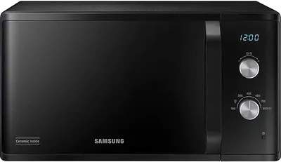 Микроволновая печь Samsung MS23K3614AK, 23 л, 800 Вт, соло, чёрный