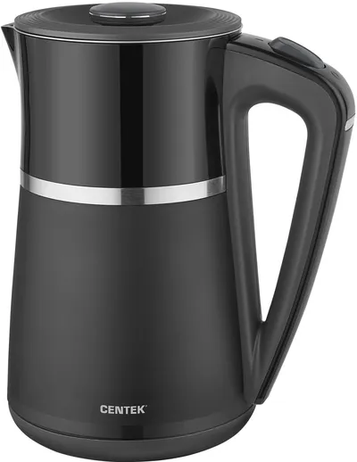 Чайник электрический Centek CT-0028, 1.7 л, 2200 Вт, чёрный, скрытый нагревательный элемент