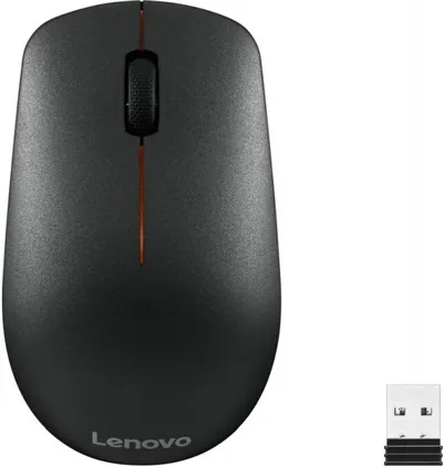 Мышь Lenovo 400 (GY50R91293), беспроводная, оптическая, 1200 dpi, чёрная