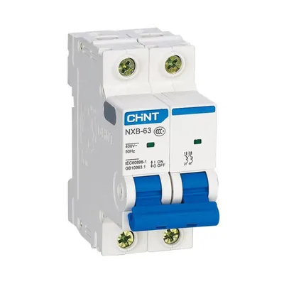 Автомат CHINT NXB-63S 296783, 2P, C, 2А, 4.5кА