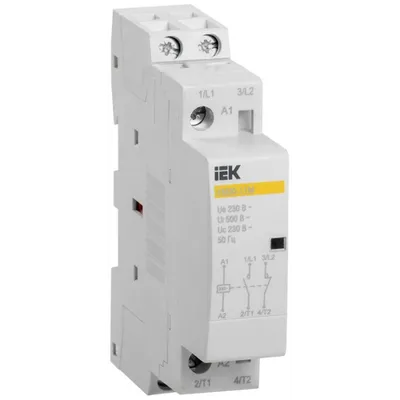 Контактор модульный ИЭК КМ20-11М AC (MKK11-20-11), 20 А, 230 В, 1 модуль