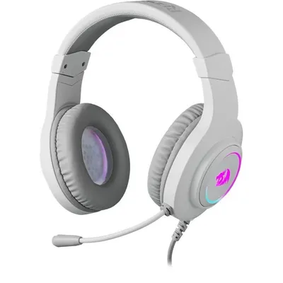 Гарнитура Defender Hylas, проводная, 50 мм драйверы, 3.5 мм + USB, белая