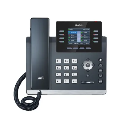 IP-телефон Yealink SIP-T44U, 12 аккаунтов, 2.8" цветной экран, PoE, GigE