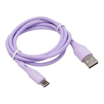 Кабель Cablexpert CC-USB2S-AMCM-1M-V, USB 2.0 AM — Type-C, 3 А, 1 м