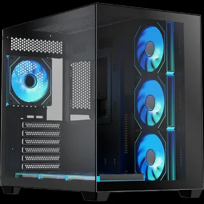 Корпус XASTRA QW500-7FM12A-C10-UC, ATX, 7×120 мм ARGB PWM, Type-C