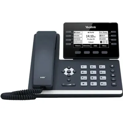 IP-телефон Yealink SIP-T53W, 3.7", 12 SIP, Wi-Fi, Bluetooth, PoE, GigE