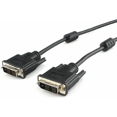 Кабель DVI-D single link Cablexpert CC-DVIL-BK-6, 19M/19M, 1.8 м, экран