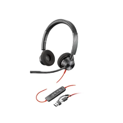 Гарнитура Plantronics Poly Blackwire 3320, 8X220AA, USB-A/C, стерео