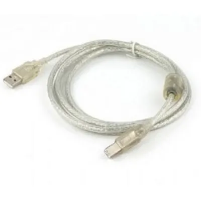 Кабель Cablexpert CCF-USB2-AMBM-TR-2M, USB 2.0, AM/BM, 2 м, экран, 2 ферритовых кольца
