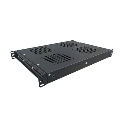 Модуль вентиляторный NTSS NTSS-FAN4/19T-BL, 19", 1U, 4 вентилятора, термоконтроллер, чёрный