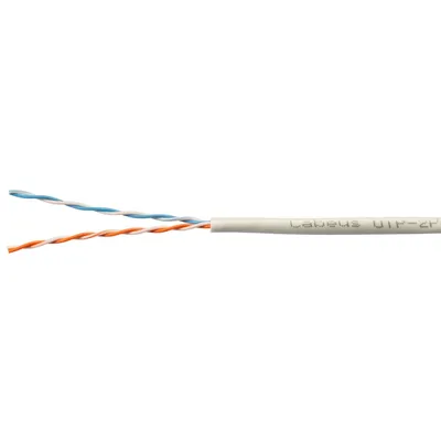 Кабель Cabeus UTP-2P-Cat.5e-SOLID-GY-500, U/UTP 5e, 2 пары 24 AWG, 500 м