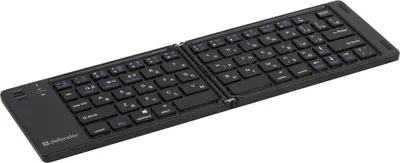 Клавиатура DEFENDER беспроводная Bluetooth 66кн+FN складная черн./бел.кл. Enigma SB-094 45094