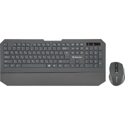 Комплект беспроводной Defender Berkeley C-925 Nano, клавиатура + мышь, радиоканал, 1600 DPI