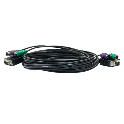 KVM-кабель D-Link DKVM-CB3/B1A, VGA + 2×PS/2, 3 м