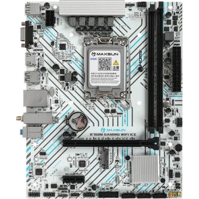 Материнская плата Maxsun MS-B760M GAMING WIFI ICE, LGA 1700, B760, mATX, DDR4