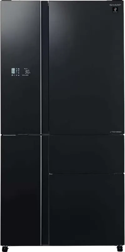 Холодильник Sharp SJWX99ABK, отдельностоящий, 650 л, No Frost, 1850×908×796 мм, чёрный