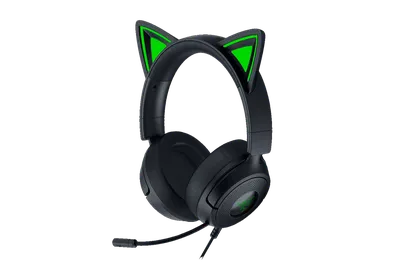 Гарнитура Razer Kraken Kitty V3 X RZ04-05350200-R3M1, проводная, 3,5 мм, чёрная