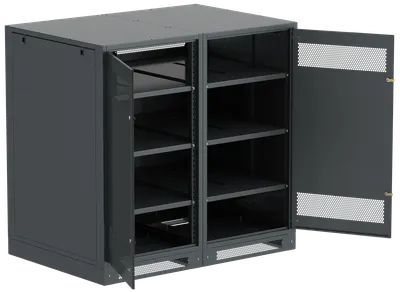 Шкаф аккумуляторный ITK LINEA B LB05-13H49-2M, 1350×1400×950 мм, IP20, чёрный